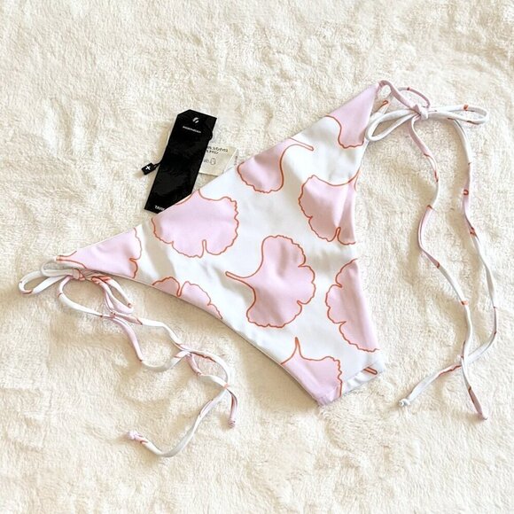 NWT Tavik Jax Tie Side Swim Bottom in Belle Lilac Snow  - Small REVERSIBLE - Picture 7 of 7